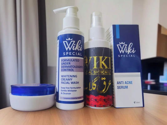 Wiki Special Best Deal (Cream, Face Wash, Rose Water and Acne Serum)